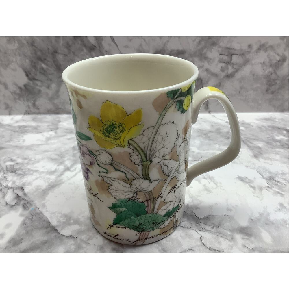 Royal Doulton Fine China Floral Flowers Old Botanicals Coffee/Tea Mug